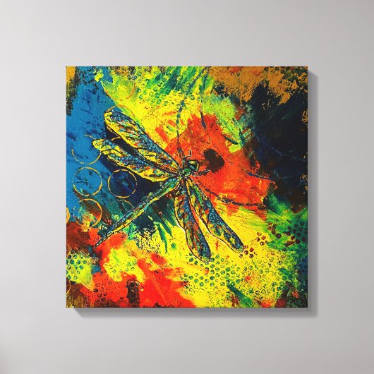 Dragonfly stretched canvas Print (Voorkant)