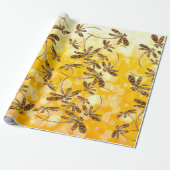 Dragonfly Sunshine Cadeaupapier (Uitgerold)