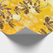 Dragonfly Sunshine Cadeaupapier (Hoek)