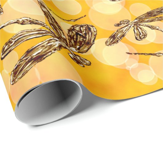 Dragonfly Sunshine Cadeaupapier (Rol Hoek)
