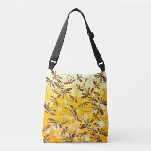 Dragonfly Sunshine Crossbody Tas (Voorkant)