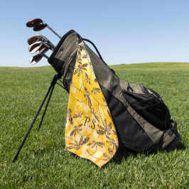 Dragonfly Sunshine Golf Towel Golfhanddoek