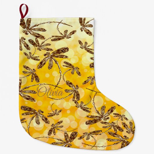 Dragonfly Sunshine Grote Kerstsok (Voorkant)