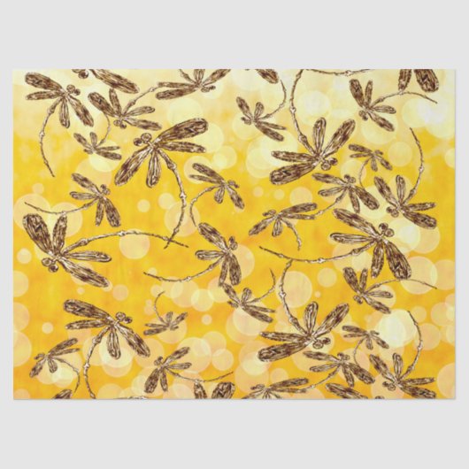 Dragonfly Sunshine Tissuepapier (Voorkant)