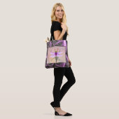 Dragonfly Surreal-ontwerp Tote Bag (Op model)