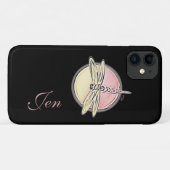 Dragonfly symbolen aanpassen Initialen Case-Mate iPhone Case (Achterkant (horizontaal))