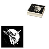 Dragonfly Symbolisch Tas Rubberstempel (Gestempeld)