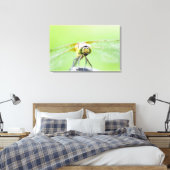 Dragonfly (Sympetrum infuscatum) 2 Canvas Afdruk (Insitu (Slaapkamer))