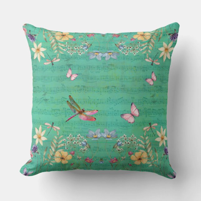 Dragonfly Symphony Pillow Kussen (Voorkant)