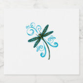 Dragonfly T-Shirt_28 Sparkling Wijnetiket (Enkel label)