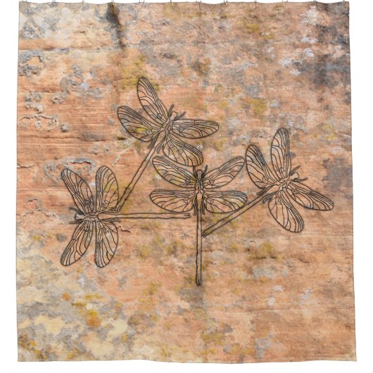 Dragonfly Talking Canyons, New Mexico Douchegordijn (Voorkant)