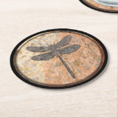 Dragonfly Talking Canyons, New Mexico Ronde Kartonnen Onderzetter (Gebogen)