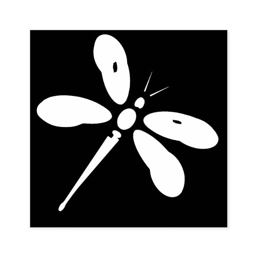 Dragonfly Tas Rubberstempel (Afrduk)