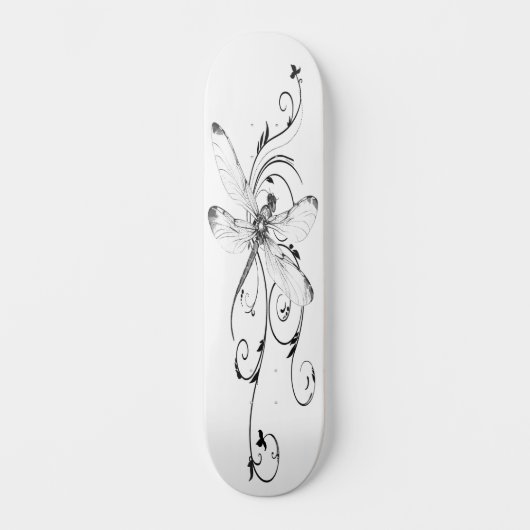 Dragonfly-Tattoo Persoonlijk Skateboard (Voorkant)