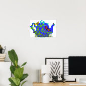 Dragonfly Teapot poster (Thuiskantoor)