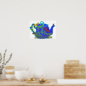 Dragonfly Teapot poster (Keuken)