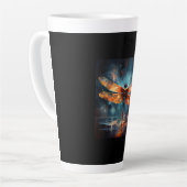 Dragonfly tegel onderzetter latte mok (Linkerhoek)