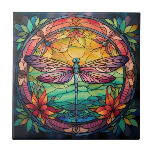 Dragonfly-Tegel Tegeltje (Voorkant)