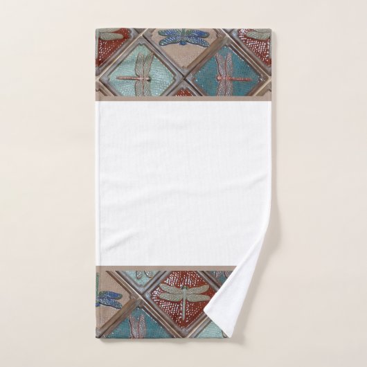 Dragonfly Tegels Badhanddoek set Bad Handdoek (Handdoek)