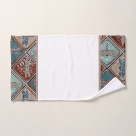 Dragonfly Tegels Badhanddoek set Bad Handdoek (Handdoek)