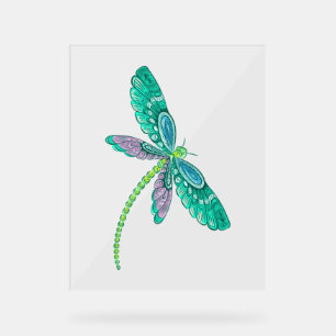 Dragonfly tekenen Ik hou van Dragonflies Cadeau id Acryl Bord