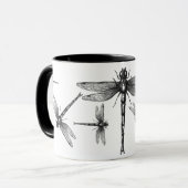 Dragonfly-tekenkunst mok (Voorkant links)