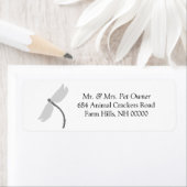Dragonfly Theme Return Address Labels Stickers (Insitu)