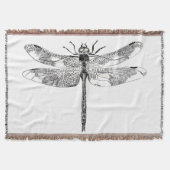 Dragonfly Throw Rug Deken (Voorkant)