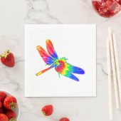 Dragonfly Tie Dye Rainbow Servet (Insitu)