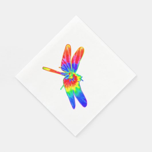 Dragonfly Tie Dye Rainbow Servet (Hoek)