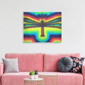 Dragonfly Tie Dye Wrapped Canvas (Insitu (Woonkamer))
