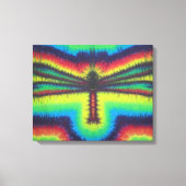 Dragonfly Tie Dye Wrapped Canvas Afdruk (Voorkant)