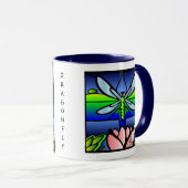 Dragonfly Tiffany Style Mok (Voorkant rechts)