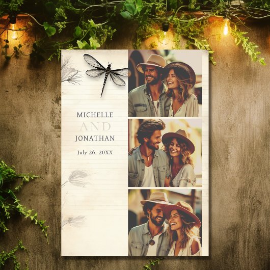  Dragonfly  Tijdschrift Foto Bruiloft Save The Date