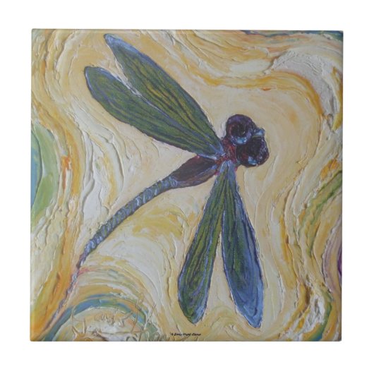 Dragonfly Tile Tegeltje (Voorkant)