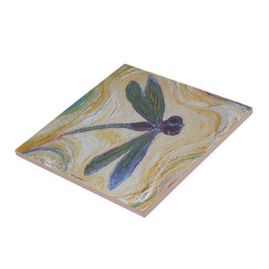 Dragonfly Tile Tegeltje (Zijkant)