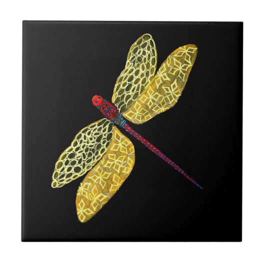 Dragonfly Tile Tegeltje (Voorkant)