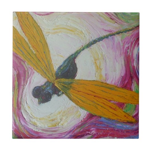 Dragonfly Tile Tegeltje (Voorkant)