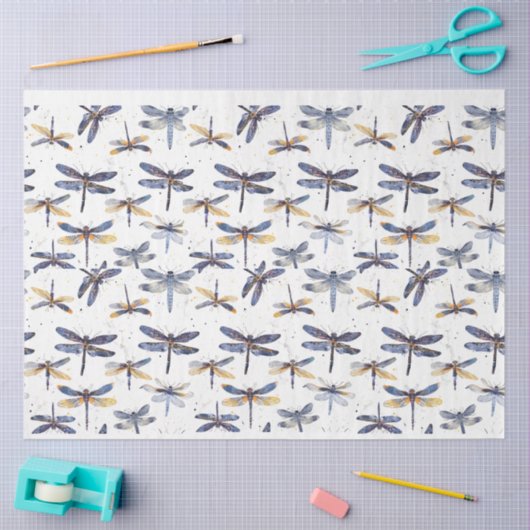Dragonfly tissuepapier (Craft)