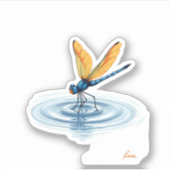 Dragonfly Tshirt Women Men Kids Insect Darner Skim Sticker (Voorkant)