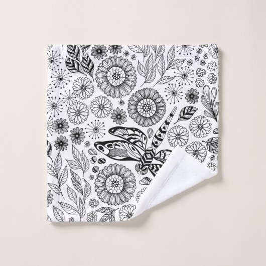 Dragonfly-tuin Bad Handdoek (Wasdoekje)