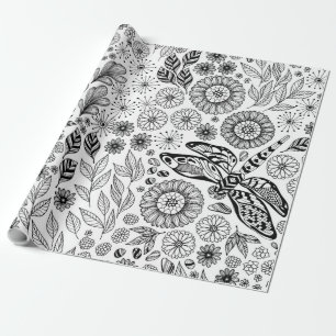 Dragonfly-tuin Cadeaupapier