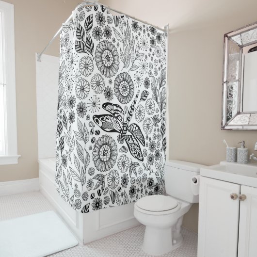 Dragonfly-tuin Douchegordijn (In situ)