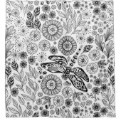 Dragonfly-tuin Douchegordijn (Voorkant)