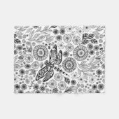 Dragonfly-tuin Fleece Deken (Voorkant (Horizontaal))