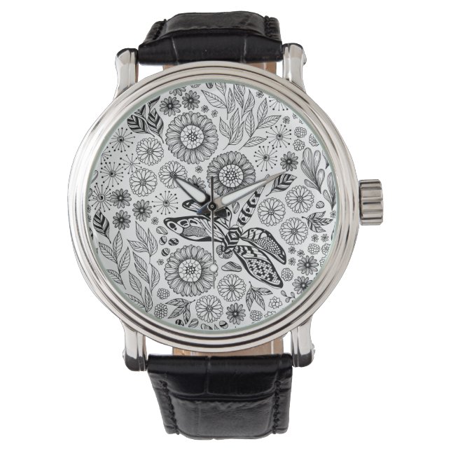 Dragonfly-tuin Horloge (Voorkant)