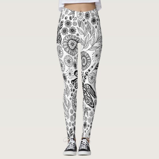 Dragonfly-tuin Leggings (Voorkant)