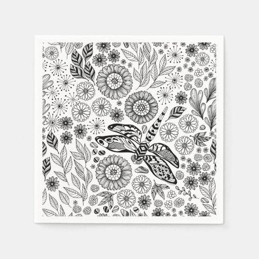 Dragonfly-tuin Servetten (Voorkant)