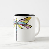 Dragonfly Tweekleurige Koffiemok (Voorkant rechts)