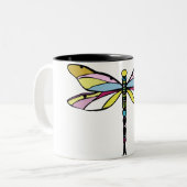 Dragonfly Tweekleurige Koffiemok (Voorkant links)